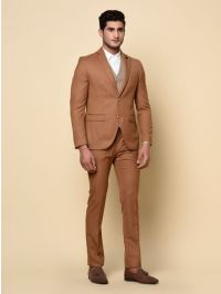 Brown Slim Fit Suit